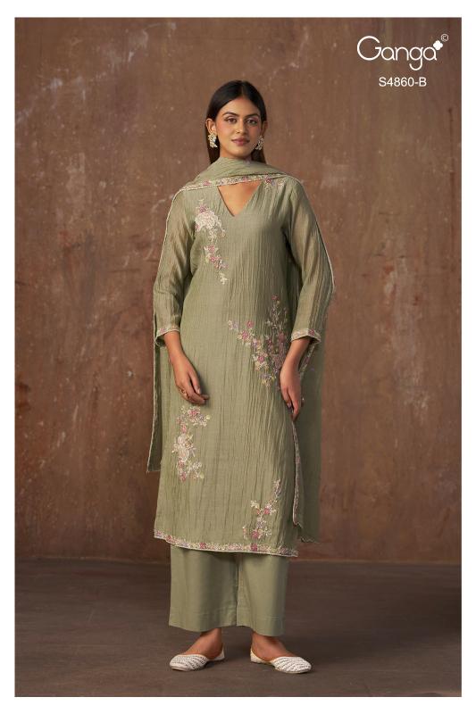 Ganga indu 4860 wholesale dress materials in facebook from bangalore